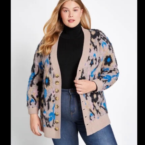 Modcloth A Fuzzy Feeling Oversized Cardigan - Picture 4 of 16